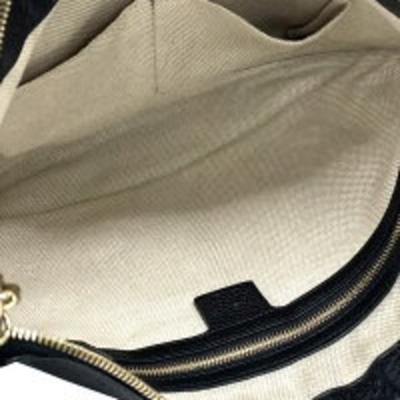 Gucci SOHO Shoulder Bag Leather Pochette Crossbody Black - Picture 7 of 7